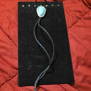 Turquoise Pendant Bolo Tie